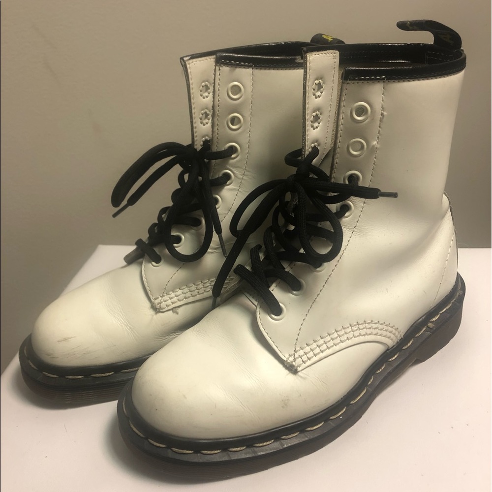 White Leather 1460s Dr Martens